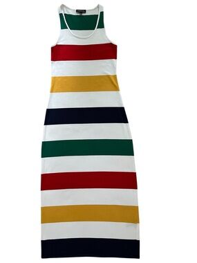 NWOT Authentic Vintage Hudson Bay HBC Striped Stripes Maxi Tube Tank dress